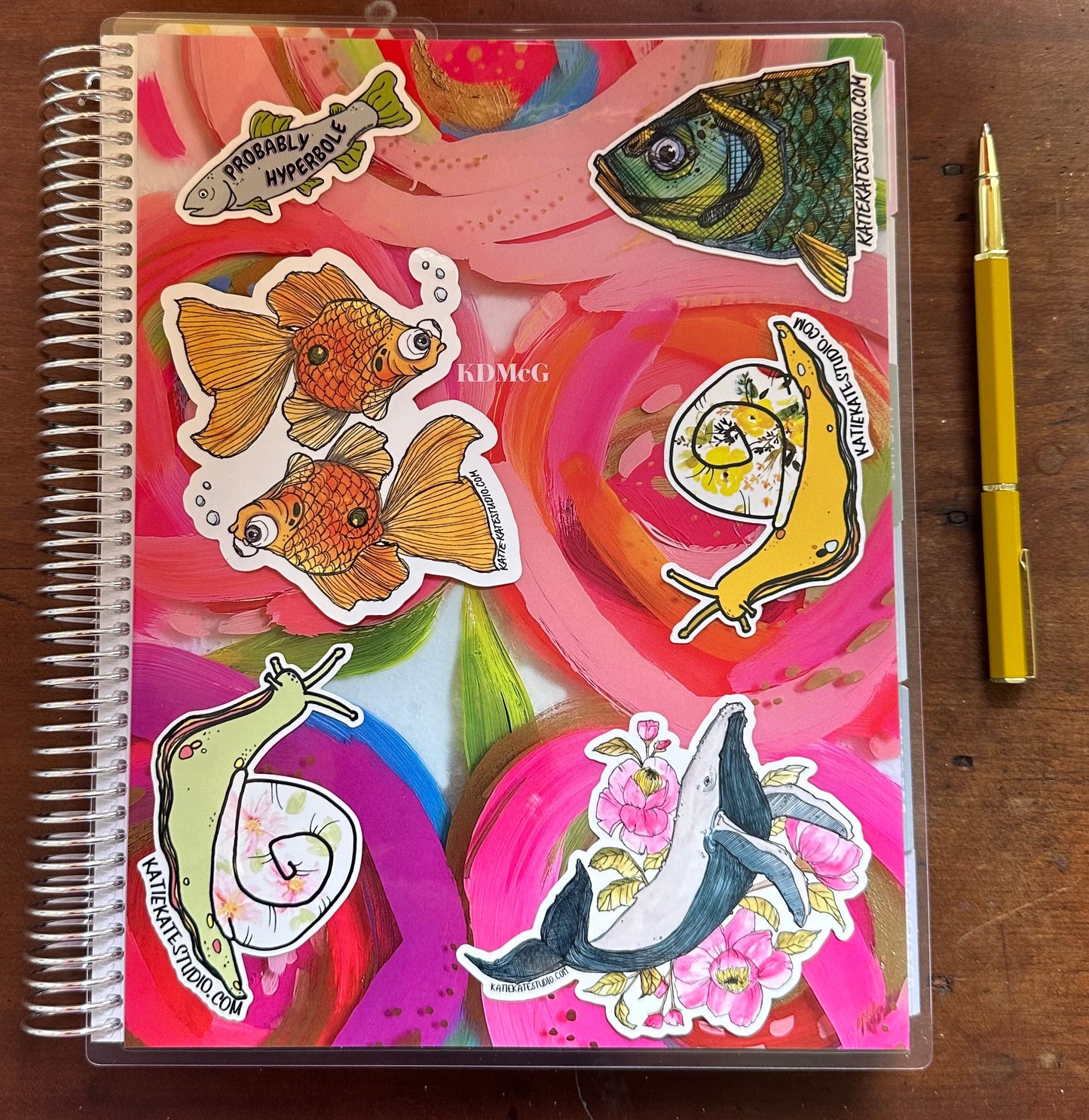 Goldfish twins, Sticker