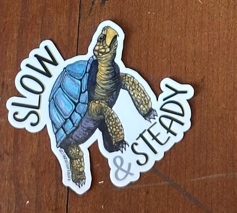 Slow & Steady, Sticker