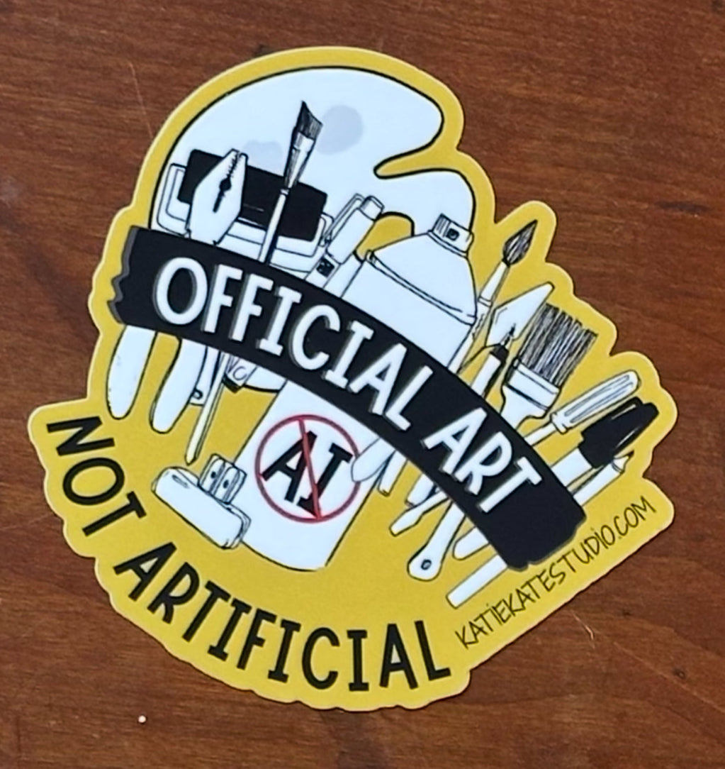 Official Art, Not Artificial, Sticker