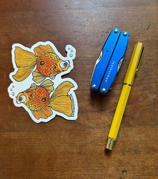 Goldfish twins, Sticker