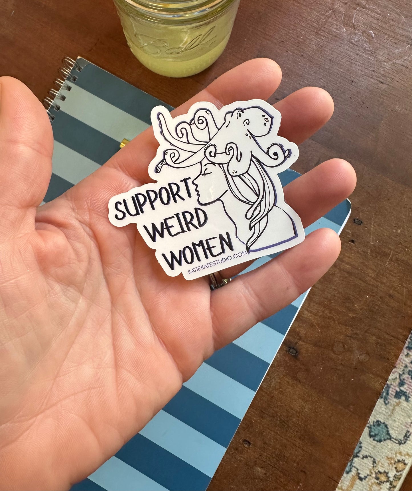 Support Weird Women, Sticker
