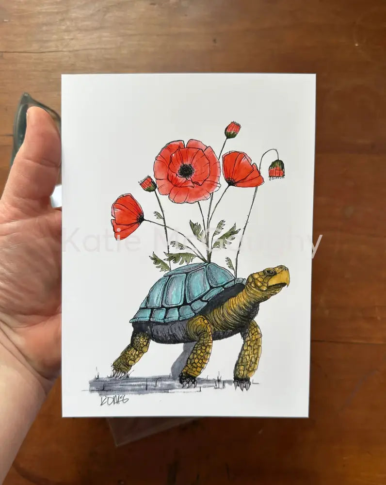 Slow Tortoise Print Print